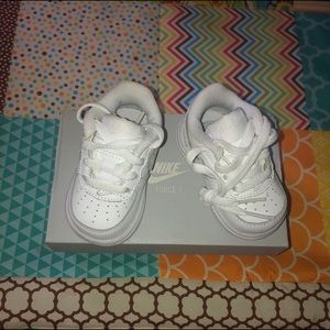 New 2C White Nike's with the box